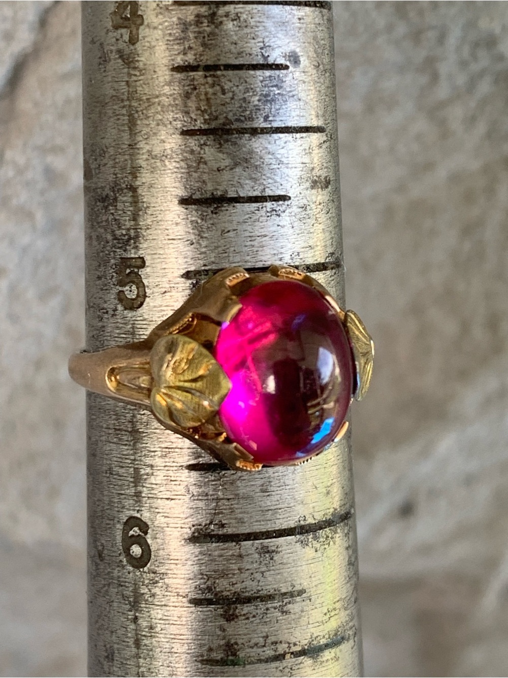 10k vintage ruby ring - Picture 9 of 11